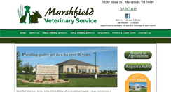 Desktop Screenshot of marshfieldvetservice.com
